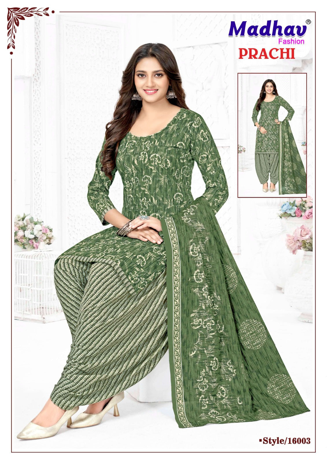 Prachi Vol 16 Madhav Fashion Cotton Dress Material Supplier Ahmedabad