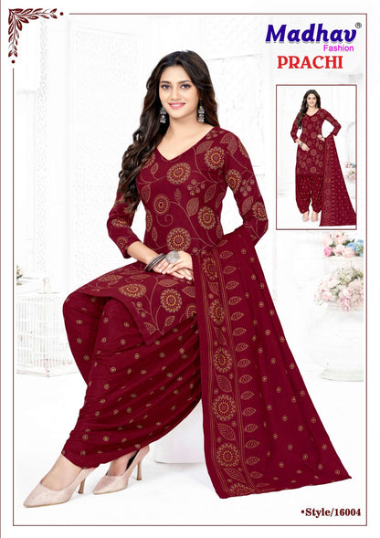 Prachi Vol 16 Madhav Fashion Cotton Dress Material Supplier Ahmedabad