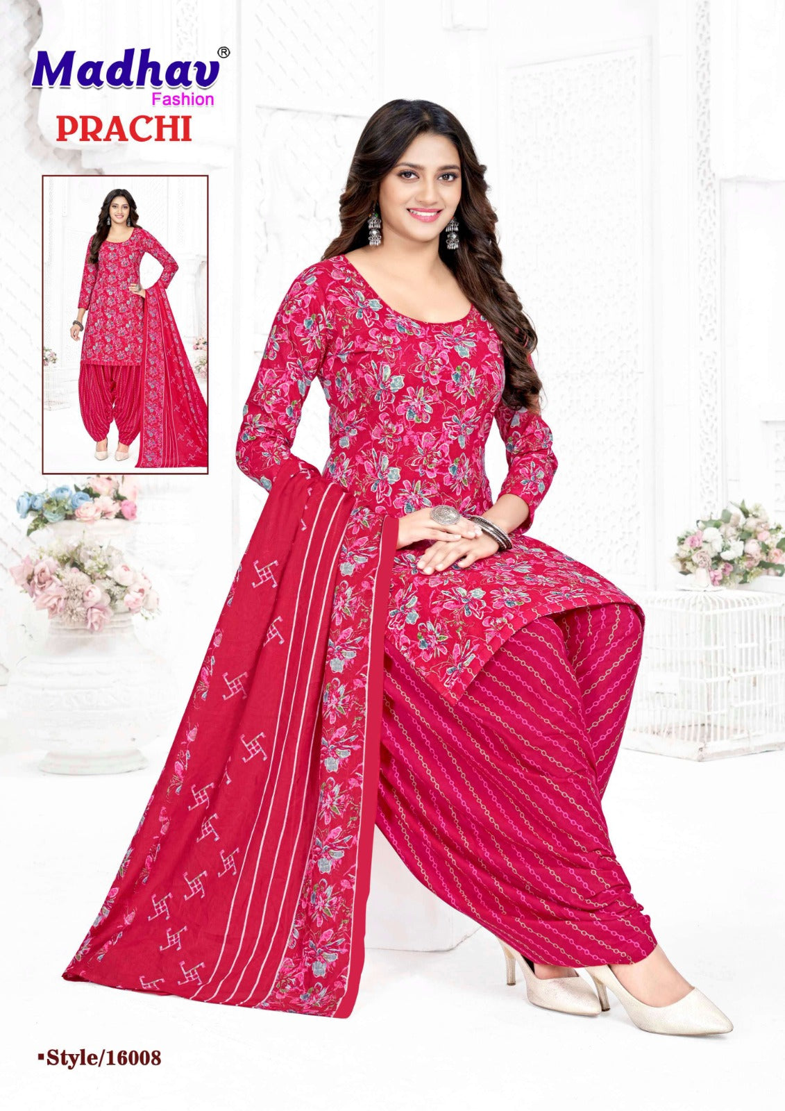 Prachi Vol 16 Madhav Fashion Cotton Dress Material Supplier Ahmedabad