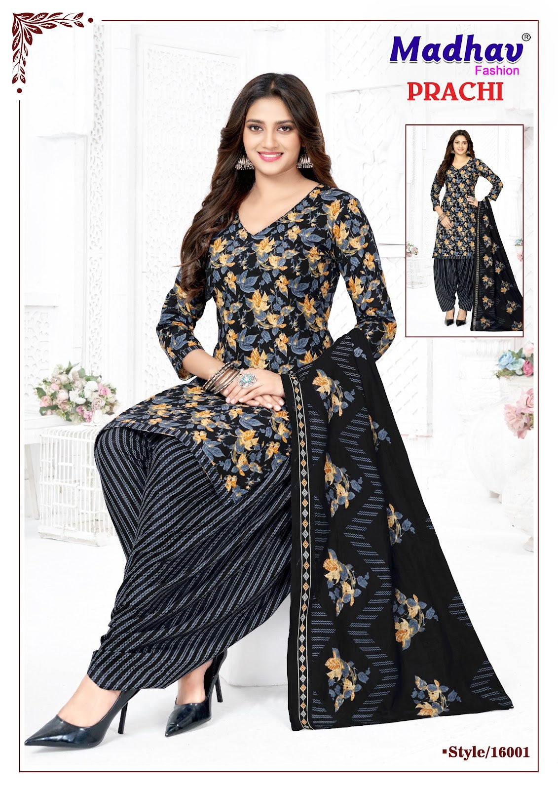 Prachi Vol 16 Madhav Fashion Readymade Cotton Patiyala Suits Supplier