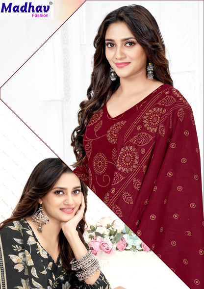 Prachi Vol 16 Madhav Fashion Readymade Cotton Patiyala Suits Supplier