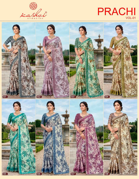 Prachi Vol 1 Kashvi Creation Sarees Wholesale