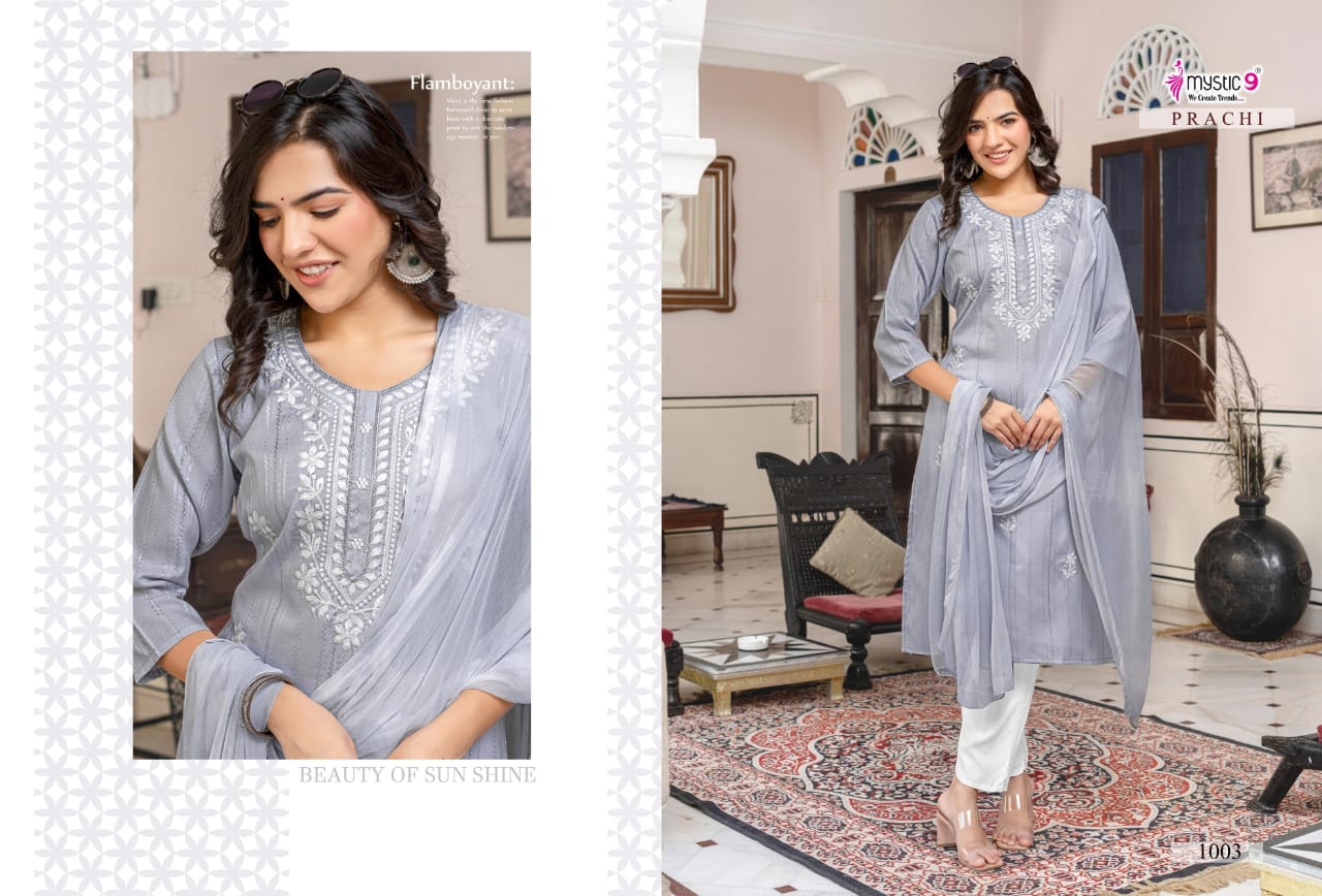 Prachi Vol 1 Mystic 9 Capsule Readymade Pant Style Suits Wholesale Price