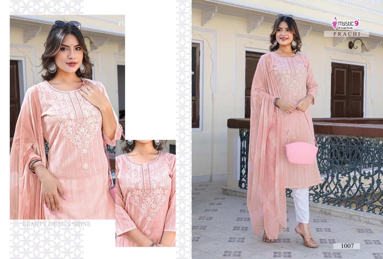 Prachi Vol 1 Mystic 9 Capsule Readymade Pant Style Suits Wholesale Price