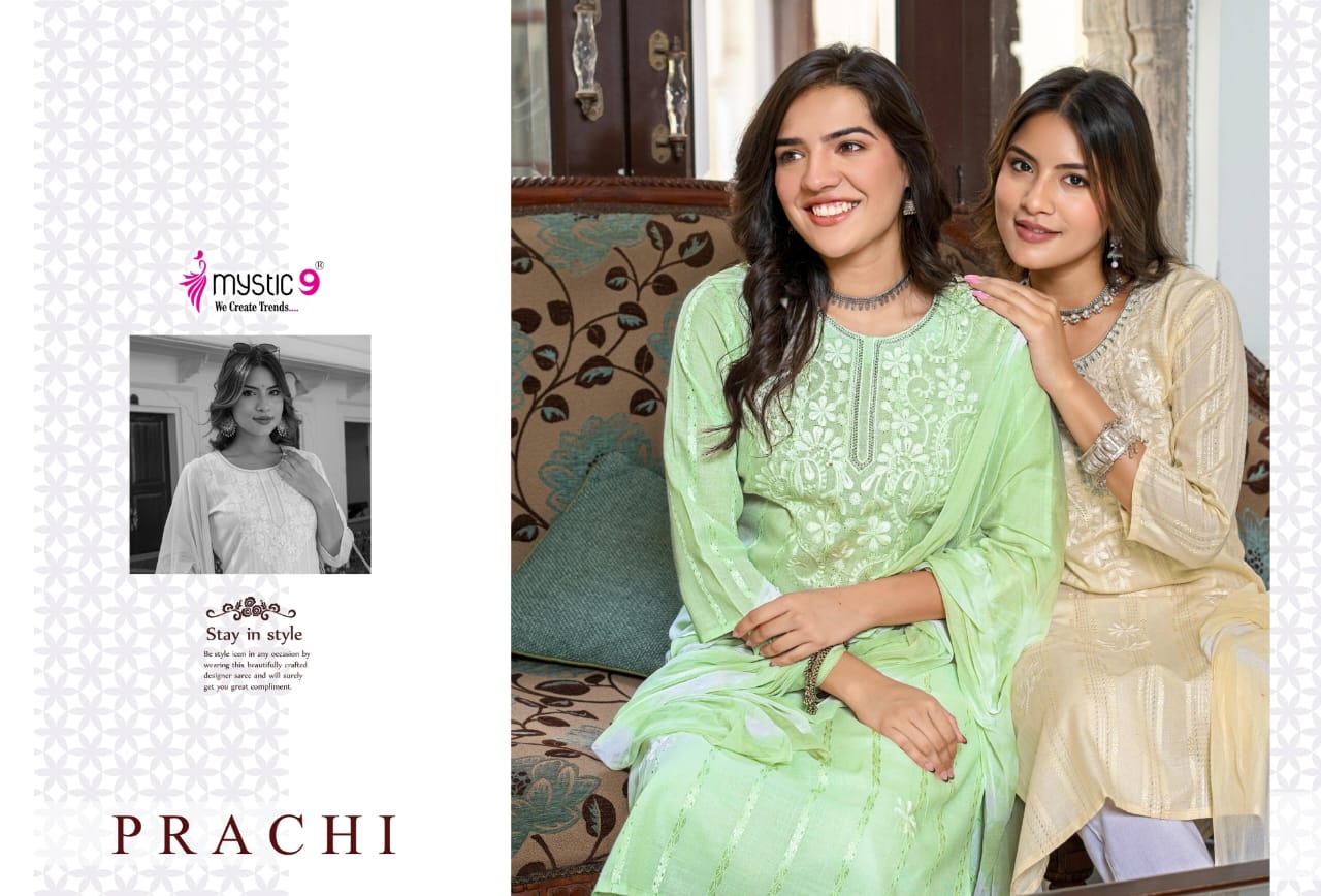 Prachi Vol 1 Mystic 9 Capsule Readymade Pant Style Suits Wholesale Price