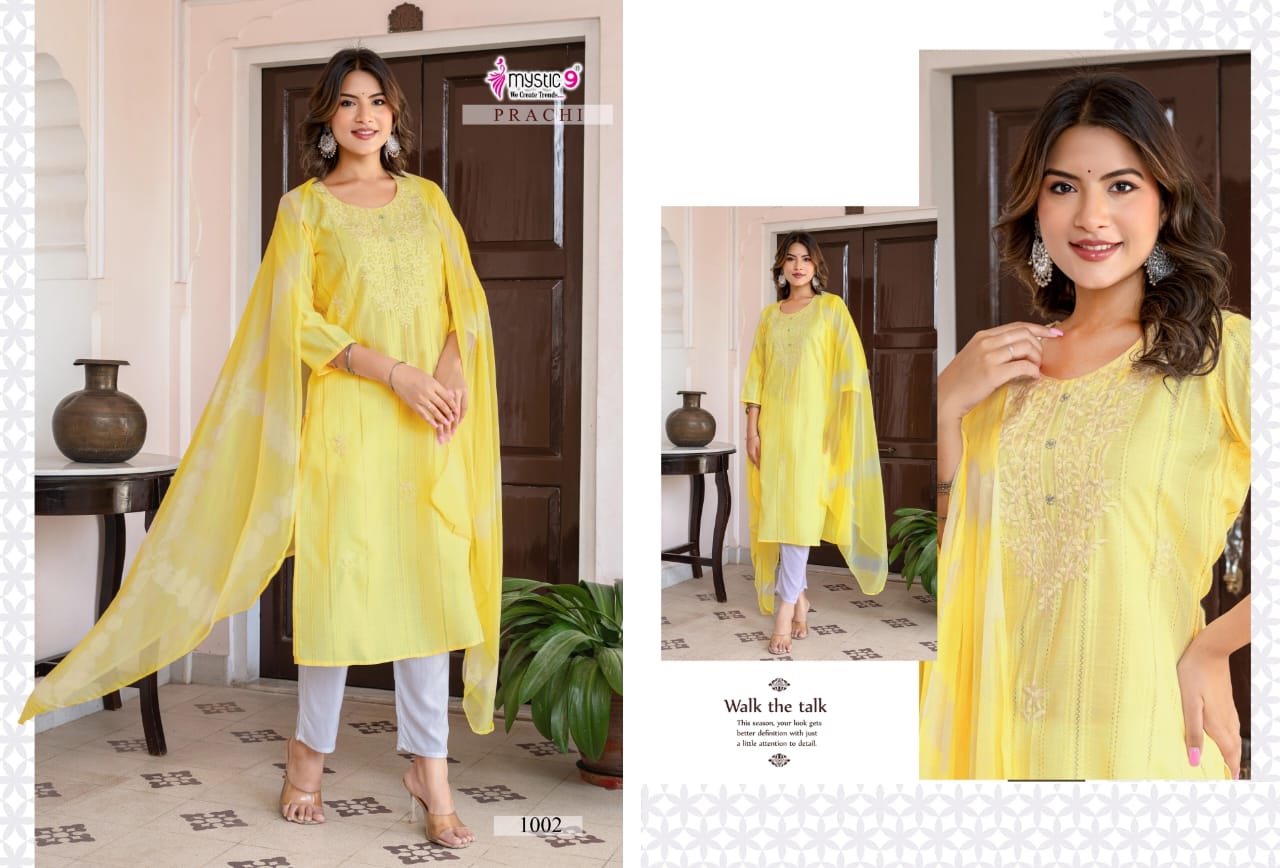 Prachi Vol 1 Mystic 9 Capsule Readymade Pant Style Suits Wholesale Price