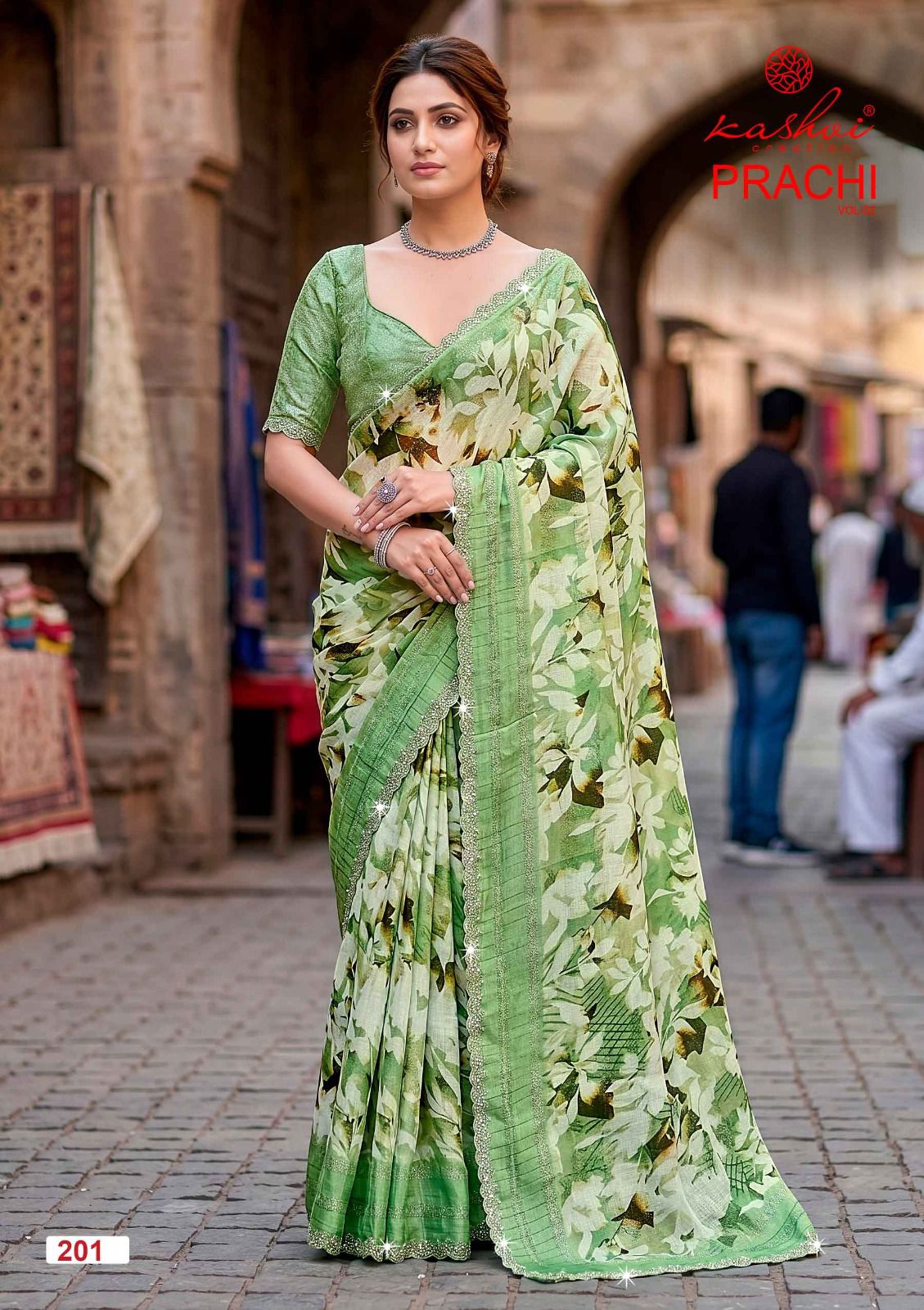 Prachi Vol 2 Kashvi Creation Sarees Wholesaler Ahmedabad