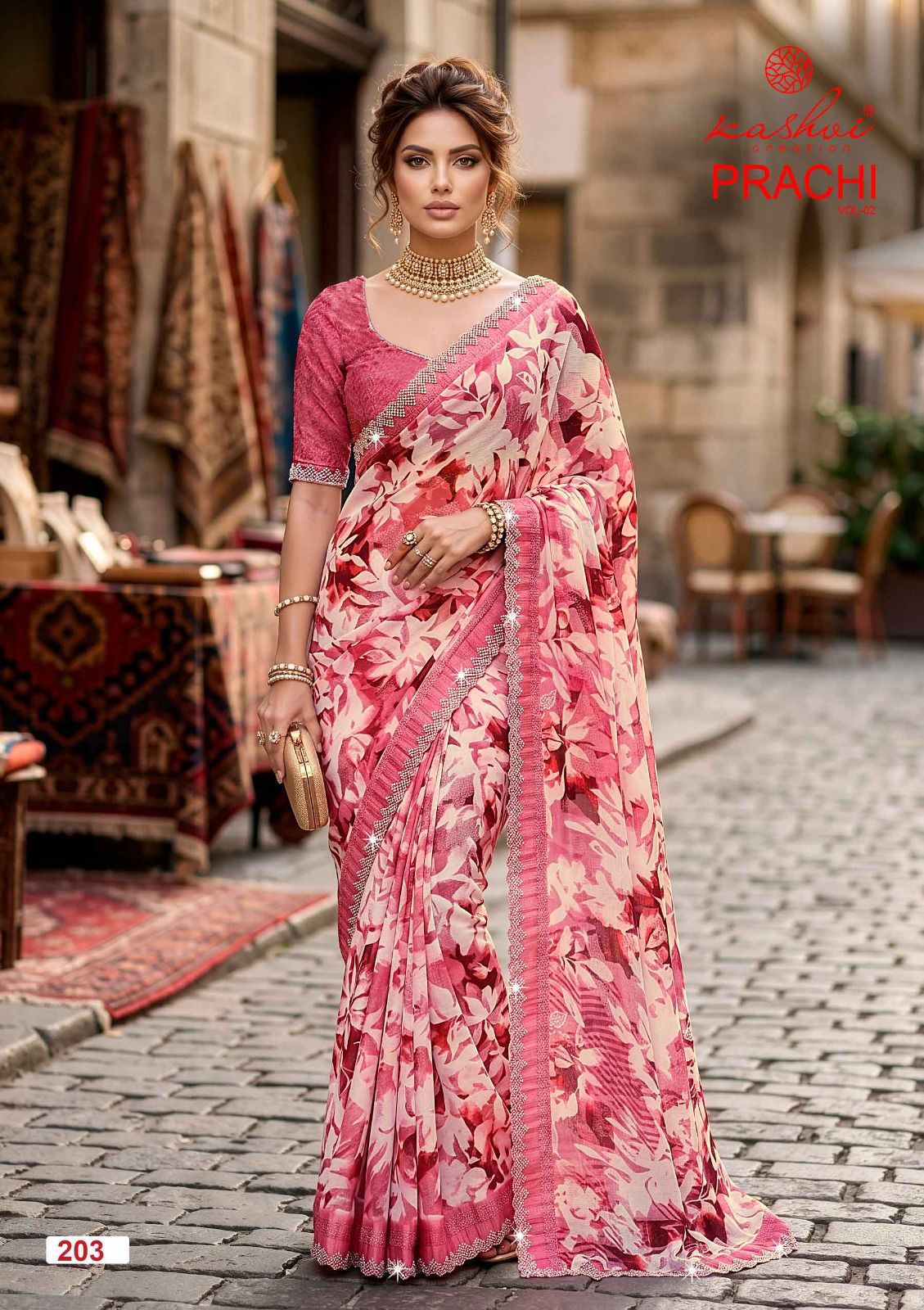Prachi Vol 2 Kashvi Creation Sarees Wholesaler Ahmedabad