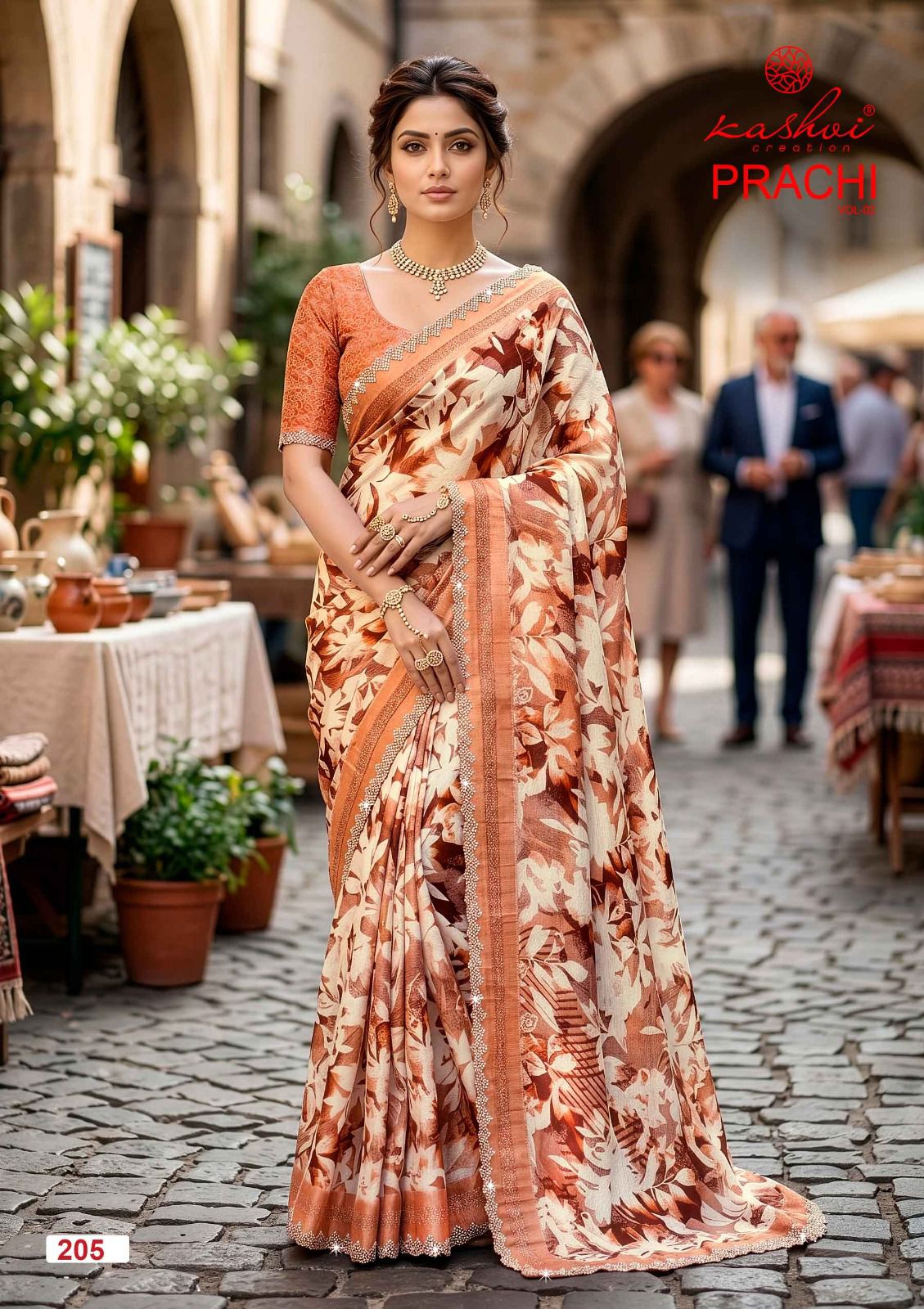 Prachi Vol 2 Kashvi Creation Sarees Wholesaler Ahmedabad
