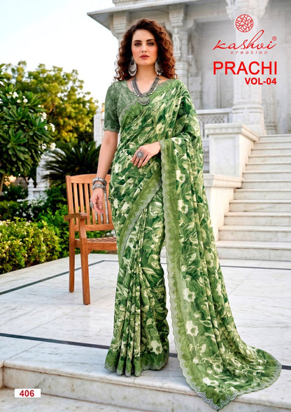 Prachi Vol 4 Kashvi Creation Sarees Wholesaler Ahmedabad