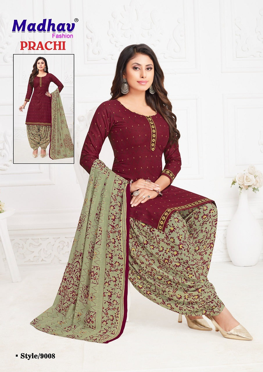 Prachi Vol 9 Madhav Fashion Cotton Dress Material Supplier Ahmedabad
