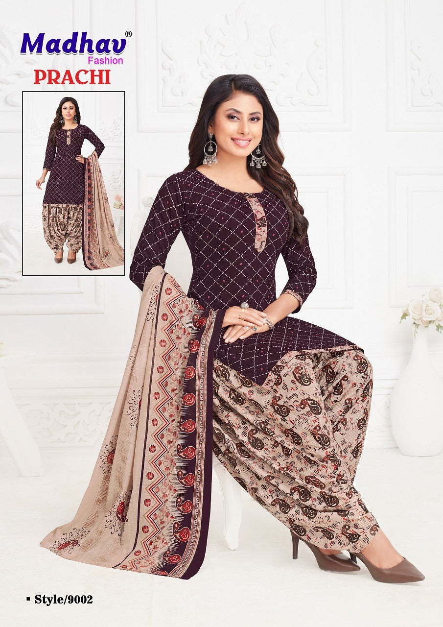 Prachi Vol 9 Madhav Fashion Cotton Dress Material Supplier Ahmedabad