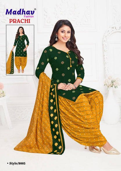 Prachi Vol 9 Madhav Fashion Cotton Dress Material Supplier Ahmedabad