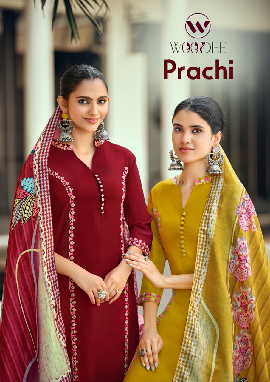 Prachi Woodee Rayon Readymade Pant Style Suits Manufacturer