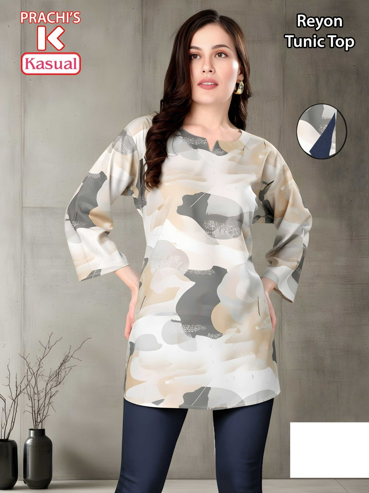 Prachis Kasual Reyon Short Kurtis Wholesale Rate