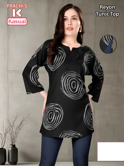 Prachis Kasual Reyon Short Kurtis Wholesale Rate