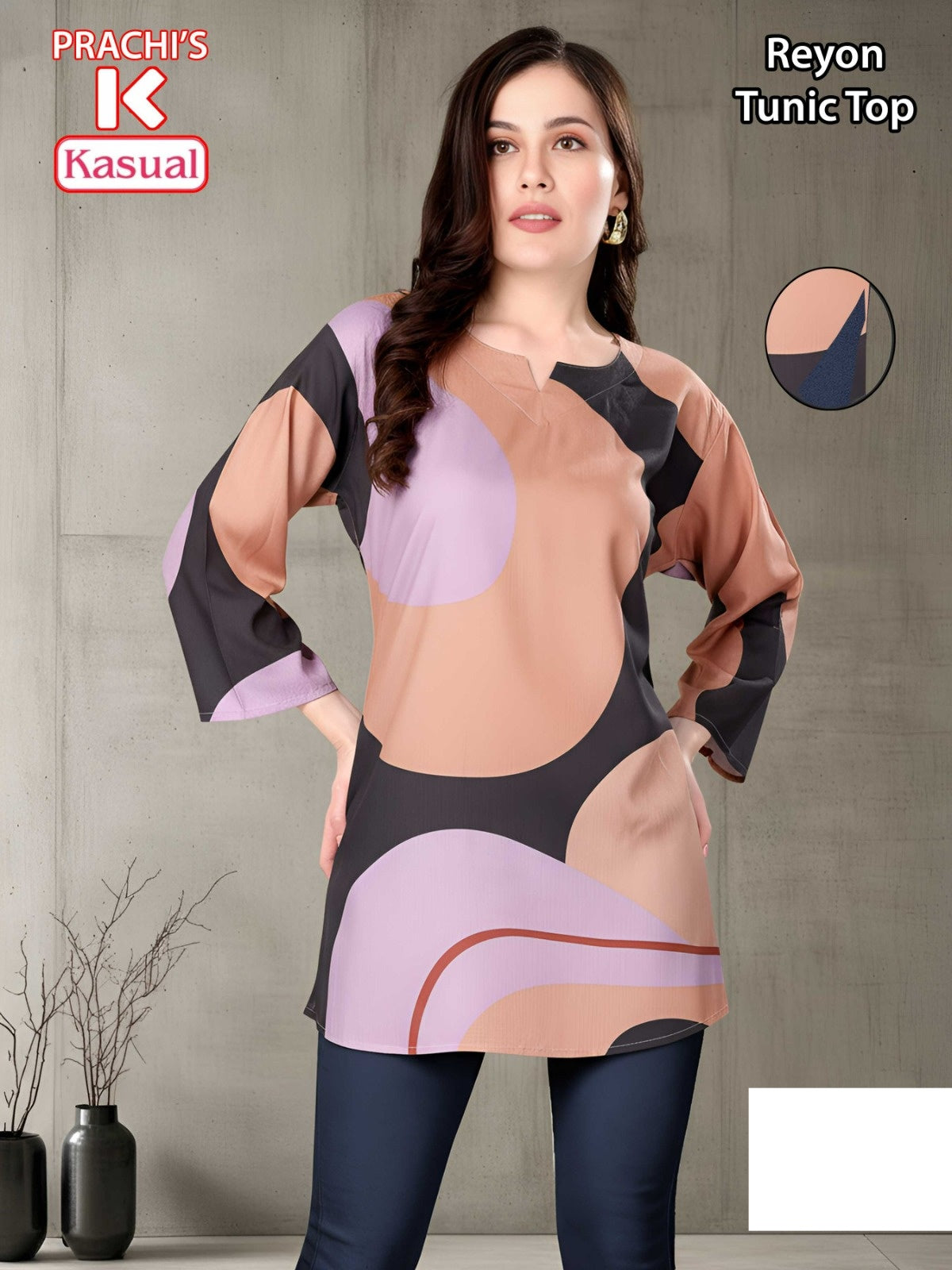 Prachis Kasual Reyon Short Kurtis Wholesale Rate
