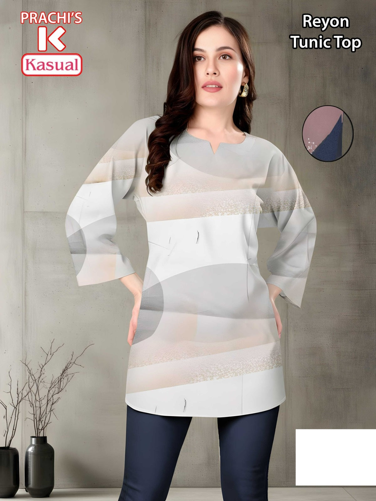 Prachis Kasual Reyon Short Kurtis Wholesale Rate