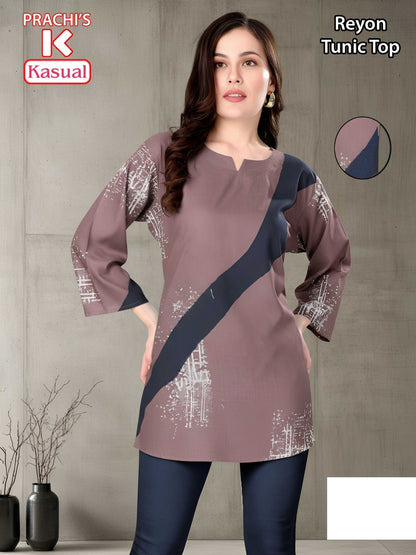 Prachis Kasual Reyon Short Kurtis Wholesale Rate
