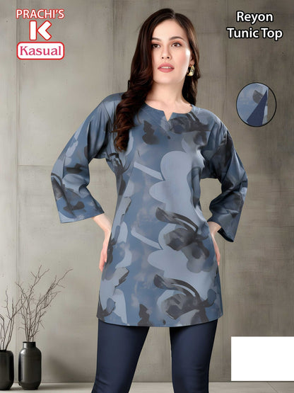 Prachis Kasual Reyon Short Kurtis Wholesale Rate