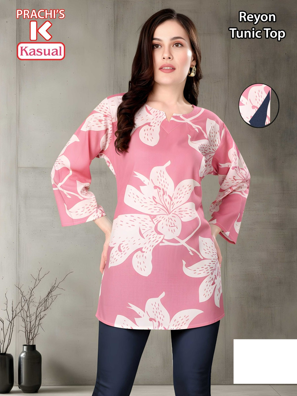 Prachis Kasual Reyon Short Kurtis Wholesale Rate
