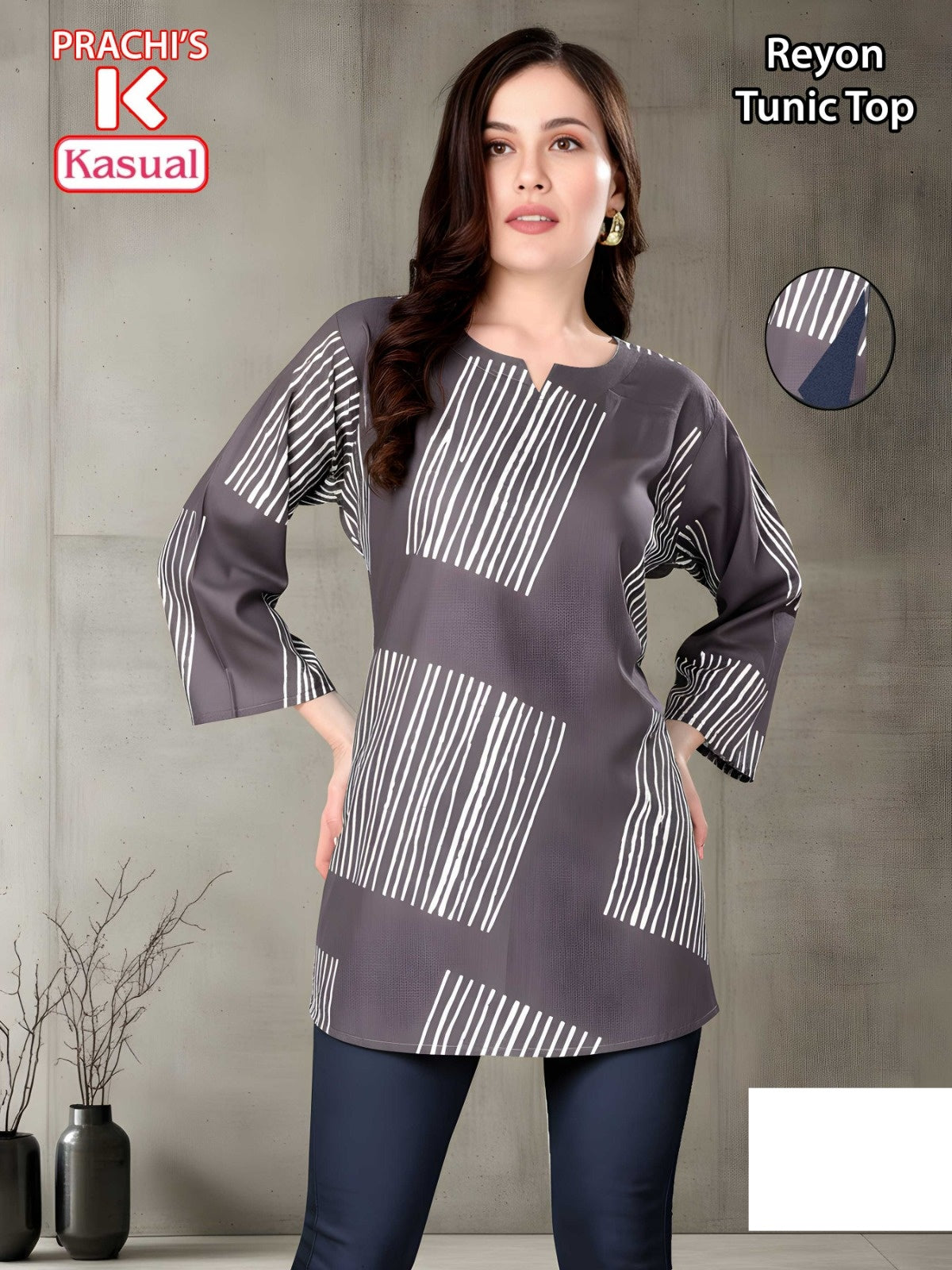 Prachis Kasual Reyon Short Kurtis Wholesale Rate