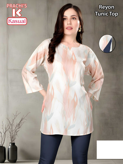 Prachis Kasual Reyon Short Kurtis Wholesale Rate