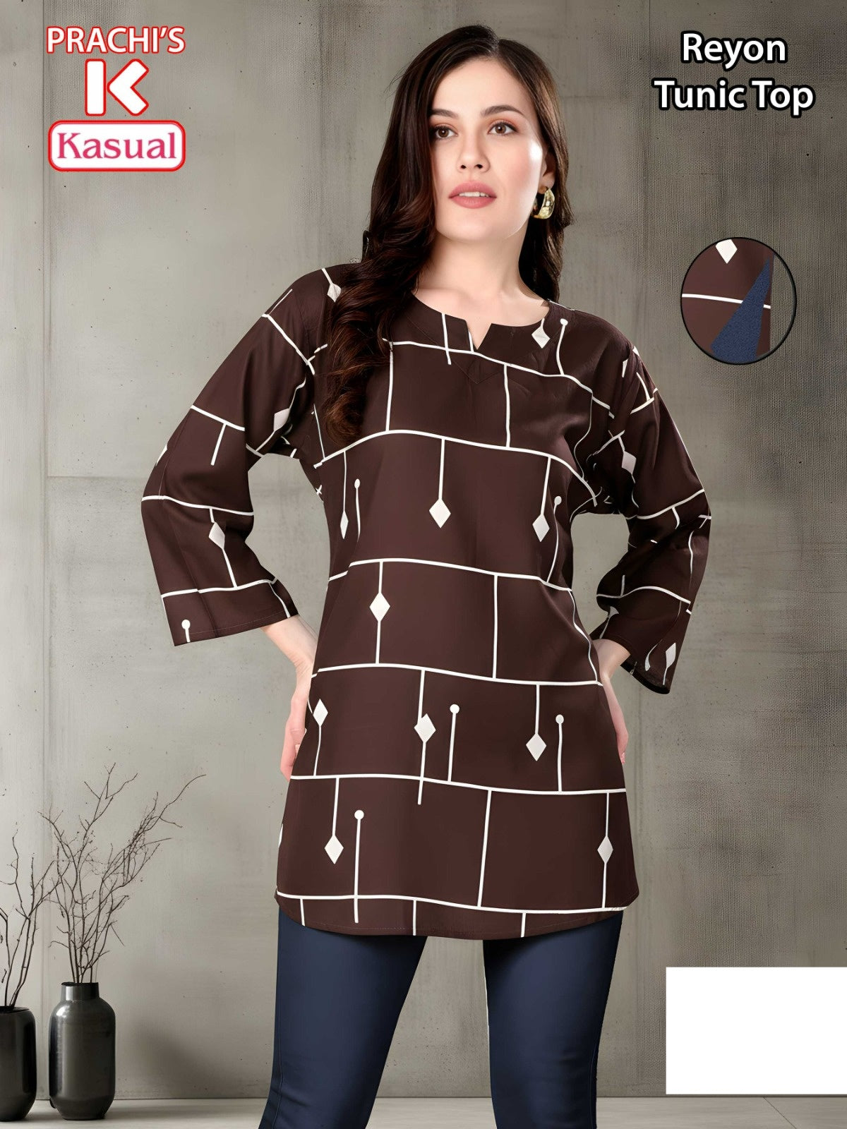 Prachis Kasual Reyon Short Kurtis Wholesale Rate