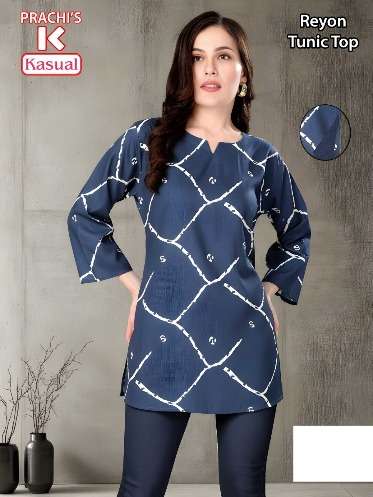 Prachis Kasual Reyon Short Kurtis Wholesale Rate