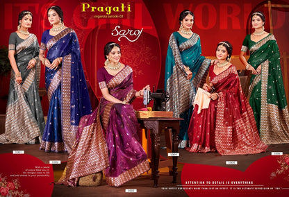 Pragati Organza Saroski Saroj Soft Organza Sarees Supplier