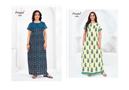 Pragati Vol 12 Pranjul Cotton Night Gowns Manufacturer Gujarat