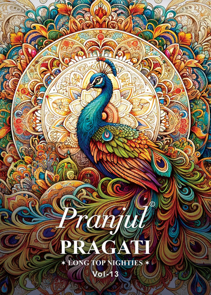 Pragati Vol 13 Pranjul Cotton Night Gowns Supplier Gujarat