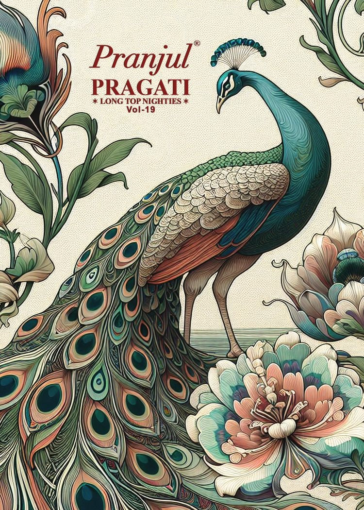 Pragati Vol 19 Pranjul Cotton Night Gowns Wholesale