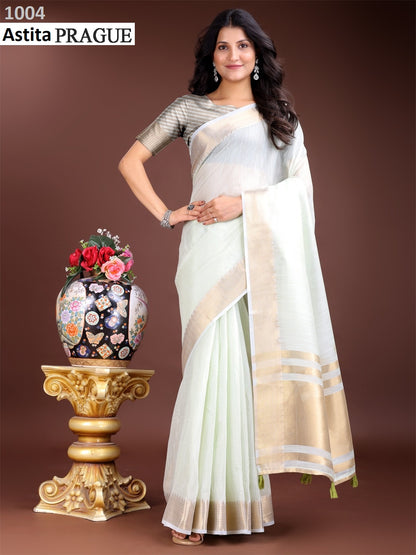 Prague 1001-1005 Astita Cotton Sarees Manufacturer Ahmedabad