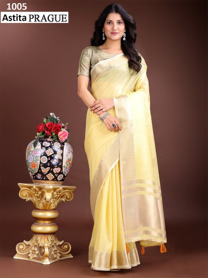 Prague 1001-1005 Astita Cotton Sarees Manufacturer Ahmedabad