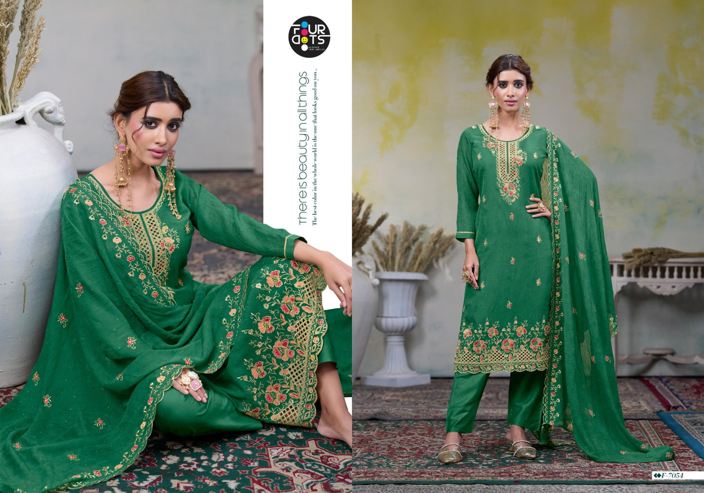 Pragya Four Dots Organza Pant Style Suits Manufacturer Ahmedabad