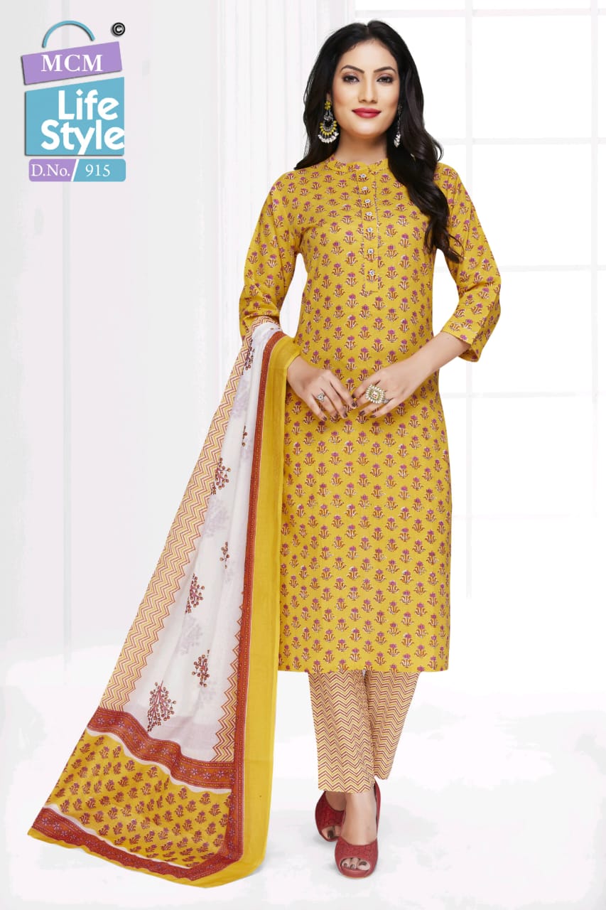 Pragya Mcm Lifestyle Cotton Lawn Readymade Pant Style Suits Wholesaler India