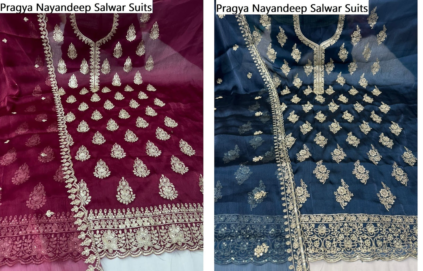 Pragya Nayandeep Burberry Salwar Suits Exporter