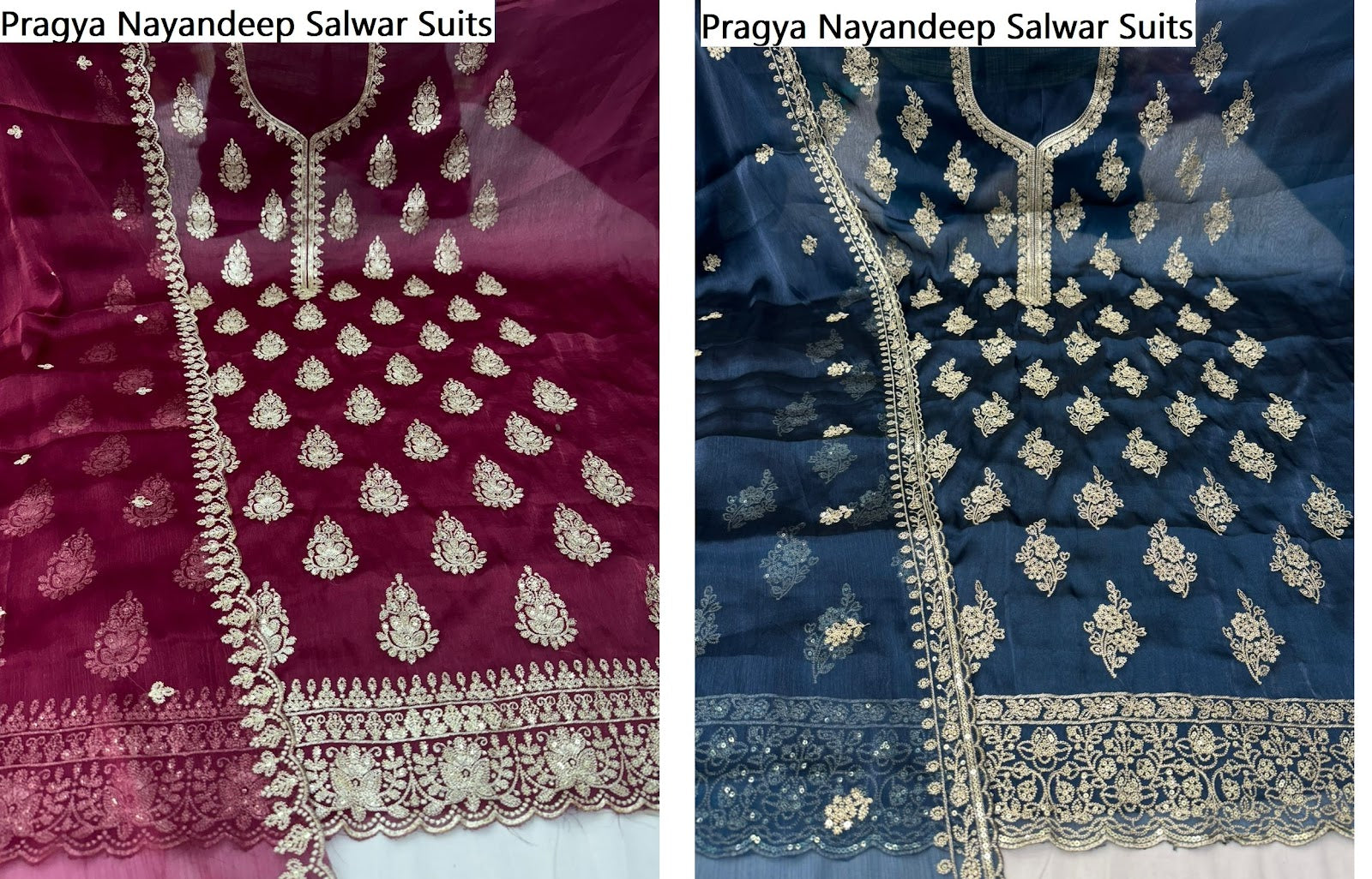 Pragya Nayandeep Burberry Salwar Suits Exporter