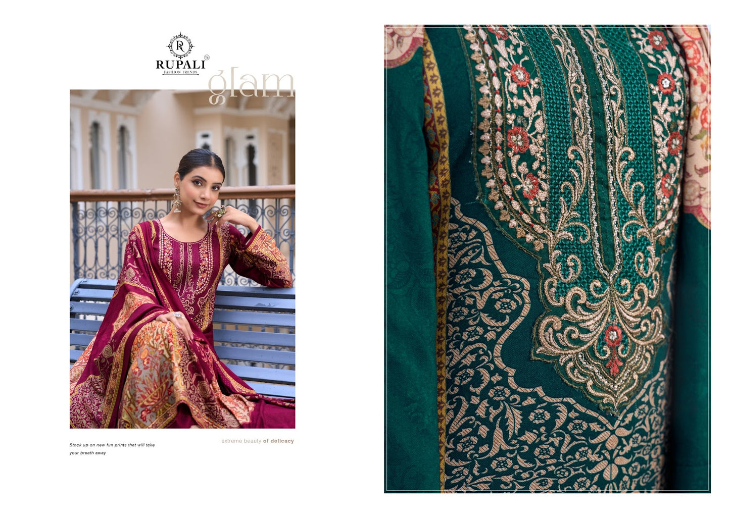 pragya rupali pashmina suits exporter