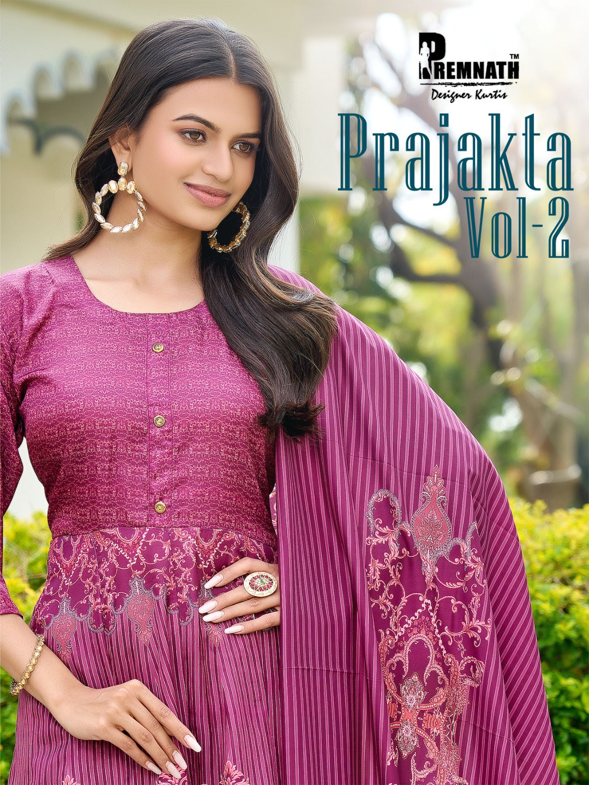 Prajakta Vol 2 Premnath Roman Readymade Anarkali Suits Wholesaler