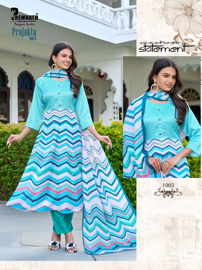 Prajakta Vol 2 Premnath Roman Readymade Anarkali Suits Wholesaler
