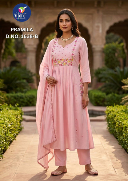 Pramila Vitara Mul Readymade Cotton Pant Suits Manufacturer