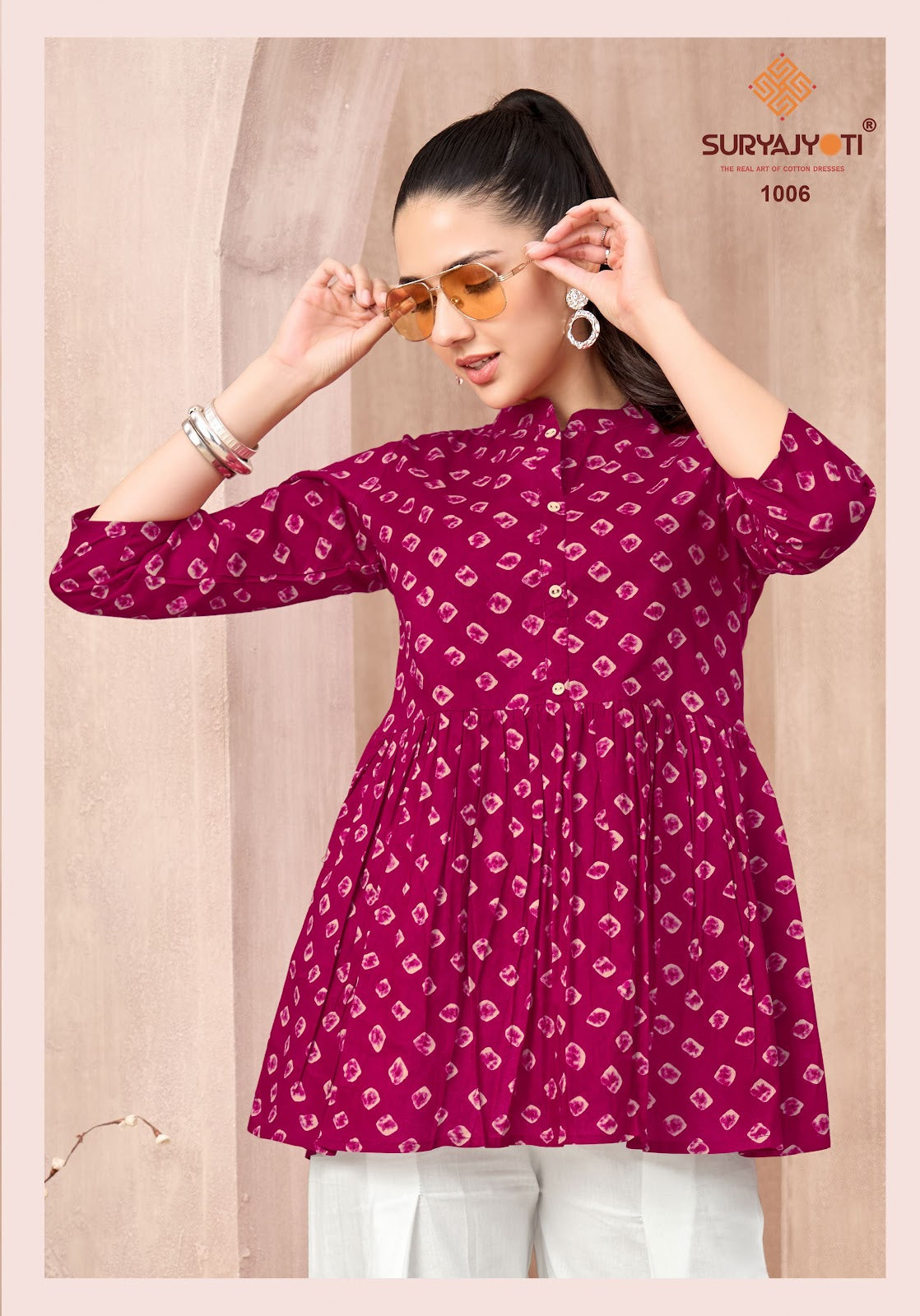 Pramita Vol 1 Flair Suryajyoti Cotton Fancy Tops Supplier Ahmedabad