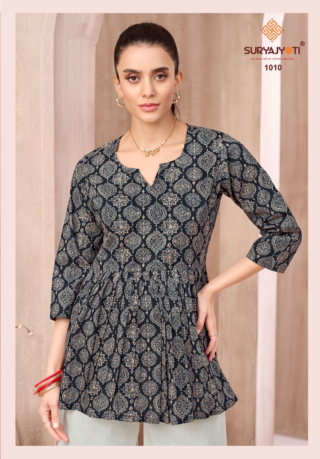 Pramita Vol 1 Flair Suryajyoti Cotton Fancy Tops Supplier Ahmedabad