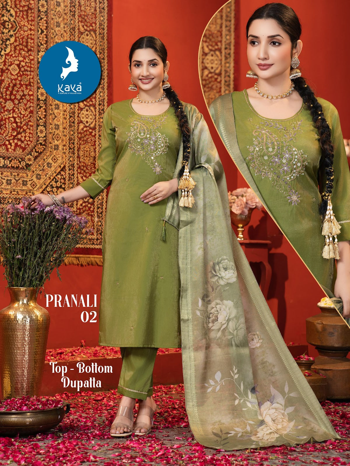 Pranali Kaya Shimmer Readymade Pant Style Suits Manufacturer Ahmedabad