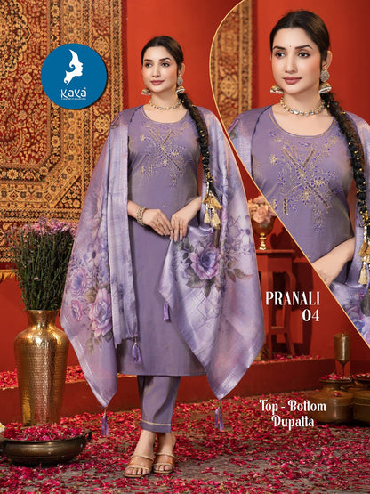 Pranali Kaya Shimmer Readymade Pant Style Suits Manufacturer Ahmedabad