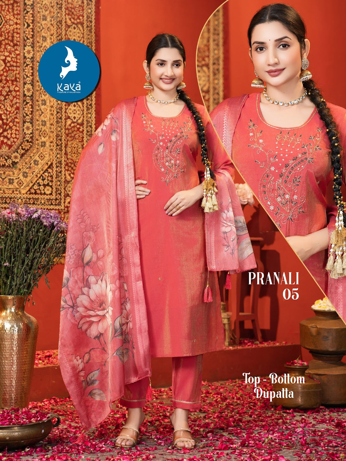 Pranali Kaya Shimmer Readymade Pant Style Suits Manufacturer Ahmedabad