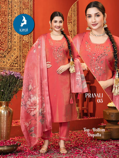 Pranali Kaya Shimmer Readymade Pant Style Suits Manufacturer Ahmedabad