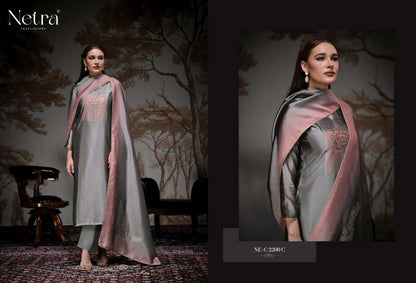 Pranati Netra Woven Silk Pant Style Suits Wholesaler India